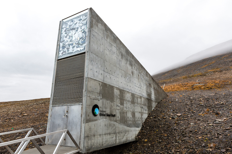 Steel-clad Global Seed Vault in Norway